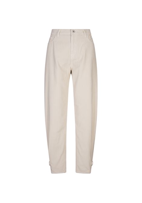 JACOB COHEN Pantaloni Willow In Velluto a Coste Bianco - JACOB COHEN Offerta settimanale