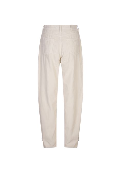 JACOB COHEN Pantaloni Willow In Velluto a Coste Bianco - JACOB COHEN Offerta settimanale