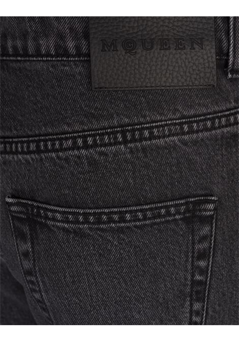 ALEXANDER MCQUEEN Jeans Mini Flare In Denim Grigio - ALEXANDER MCQUEEN 50% di sconto con spedizione gratuita