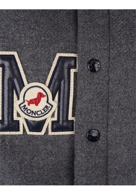 MONCLER Gilet Imbottito Per Cani In Lana Grigio Scuro - MONCLER Black Friday Prezzi