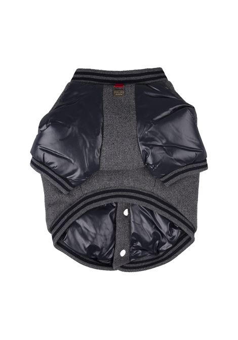 MONCLER Gilet Imbottito Per Cani In Lana Grigio Scuro - MONCLER Black Friday Prezzi