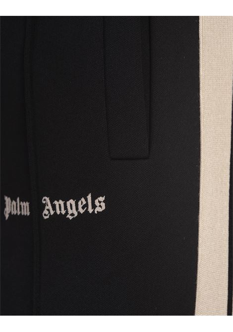 PALM ANGELS Joggers Neri Con Logo e Bande a Contrasto - PALM ANGELS 2025
