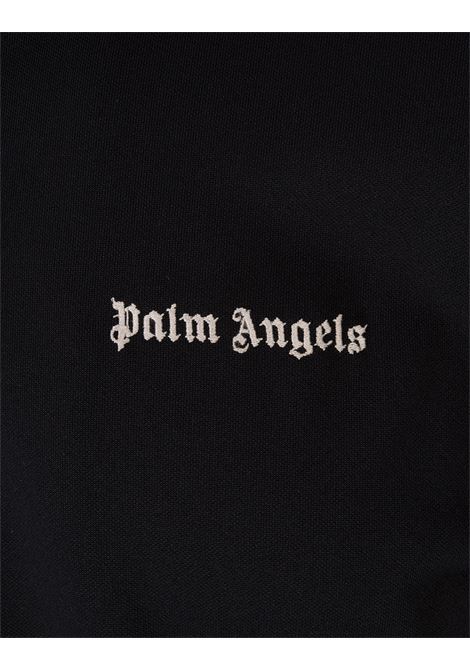 PALM ANGELS Giacca Sportiva Nera Con Logo e Bande a Contrasto - PALM ANGELS Italy