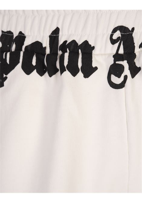 PALM ANGELS Bermuda Sportivi Bianchi Con Logo Sulla Vita - PALM ANGELS Italia