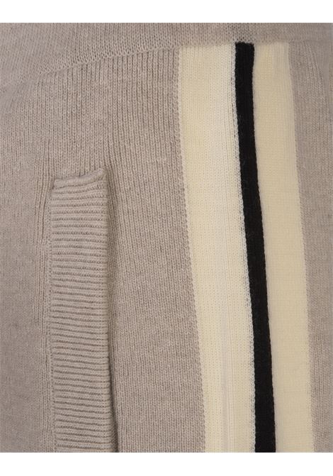 PALM ANGELS Pantaloni Track In Lana e Cashmere Beige Chiaro - PALM ANGELS Nuovo
