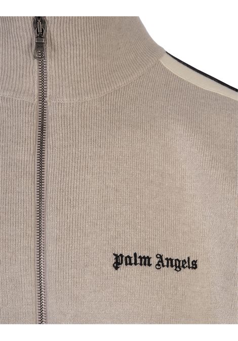 PALM ANGELS Giacca Track In Lana e Cashmere Beige Chiaro - PALM ANGELS Vendita