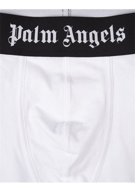 PALM ANGELS Set di 2 Boxer In Nero e Bianco Con Banda Logo - PALM ANGELS Spedizione Gratuita