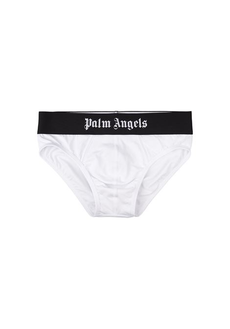 PALM ANGELS Set 2 Slip Bianchi Con Banda Logo - PALM ANGELS Pezzi Unici