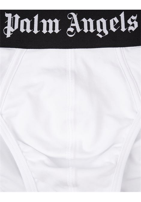 PALM ANGELS Set 2 Slip Bianchi Con Banda Logo - PALM ANGELS Pezzi Unici