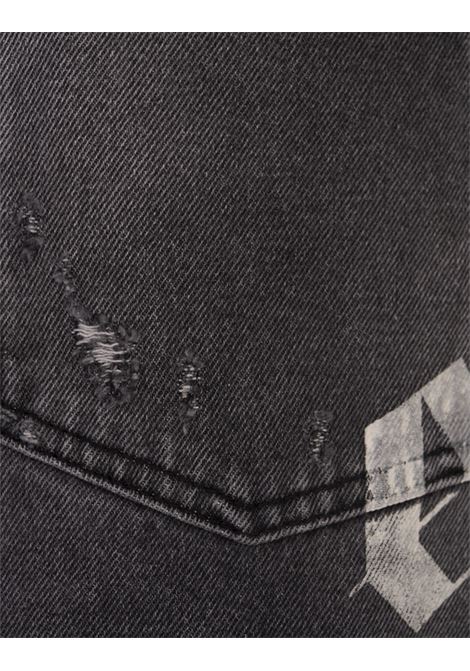 PALM ANGELS Jeans Loose Fit Neri Con Dettagli - PALM ANGELS Negozi Online