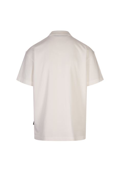 PALM ANGELS T-Shirt Bianca Con Logo Sullo Scollo - PALM ANGELS Economico