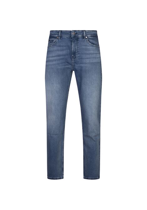 BOSS Maine Jeans Regular Fit In Denim Morbido Blu - BOSS In Vendita