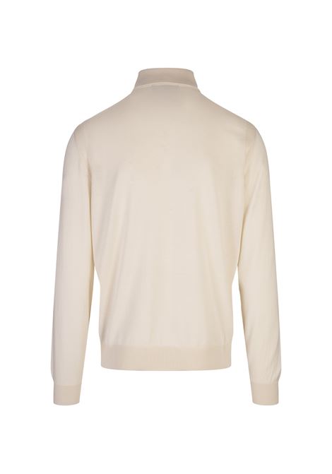 BOSS Maglione Regular Fit Stile Polo Neutro In Seta Lana e Cashmere - BOSS Hotsell