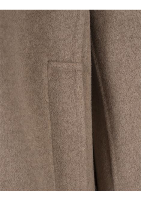 MONTECORE Felpa Zip-Up Con Cappuccio In Cashmere Marrone - MONTECORE I Più Venduti