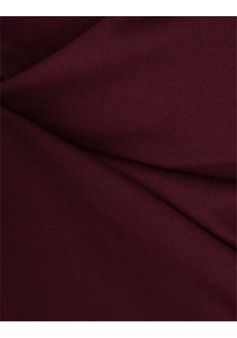 KITON T-Shirt Classica Rosso Scuro Con Logo Dietro - KITON Negozio