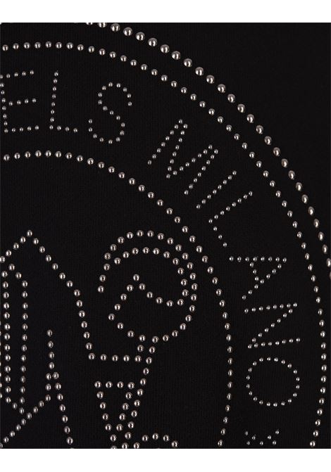 PALM ANGELS Felpa Nera Con Logo Rotondo e Monogramma - PALM ANGELS Spedizione gratuita