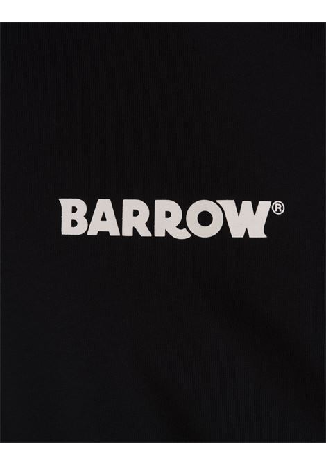 BARROW T-Shirt Nera Con Logo e Smile - BARROW Offerta speciale