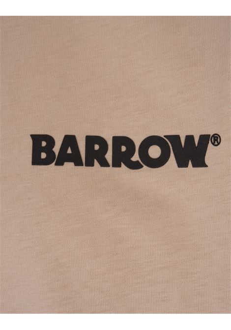 BARROW T-Shirt Beige Con Logo e Smile - BARROW Comprare a buon mercato