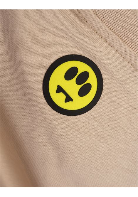 BARROW T-Shirt Beige Con Logo e Smile - BARROW Comprare a buon mercato