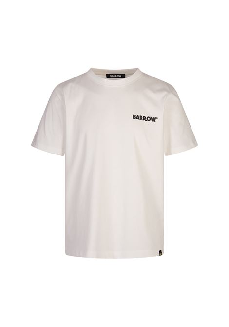 BARROW T-Shirt Bianca Con Logo e Smile - BARROW Grande vendita