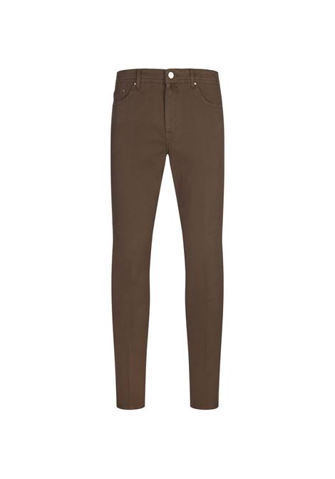 BSETTECENTO Jeans Slim Tapered In Denim Marrone - BSETTECENTO Flash Sale