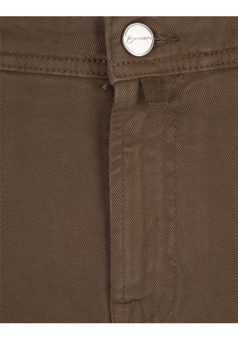 BSETTECENTO Jeans Slim Tapered In Denim Marrone - BSETTECENTO Flash Sale