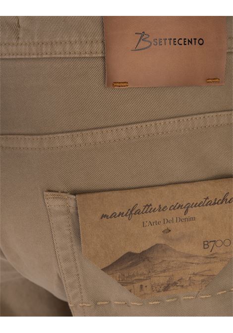 BSETTECENTO Jeans Slim Tapered In Denim Beige - BSETTECENTO Shopping online