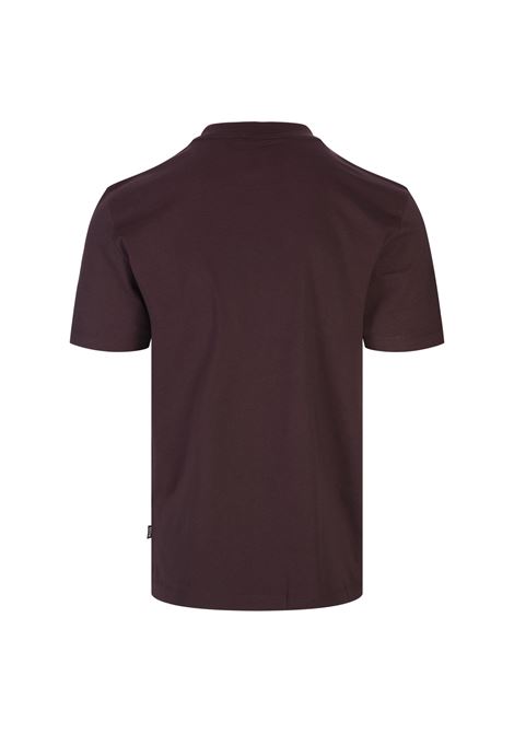 BOSS T-Shirt Bordeaux Con Logo Stampato In Gomma - BOSS Vendite stagionali