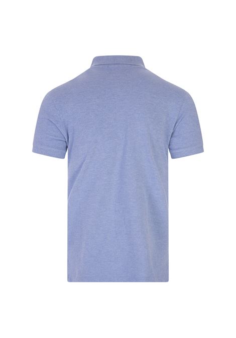RALPH LAUREN Polo In Piquet Slim-Fit Azzurra - RALPH LAUREN Cyber Monday