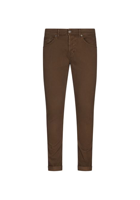 DONDUP Pantaloni George 5 Tasche In Cotone Stretch Marrone - DONDUP Smaltimento dello stoccaggio