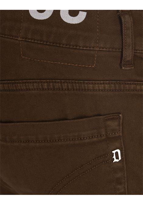 DONDUP Pantaloni George 5 Tasche In Cotone Stretch Marrone - DONDUP Smaltimento dello stoccaggio