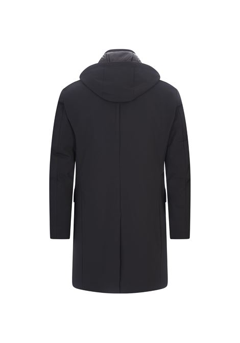 MONTECORE Parka In Lana Rain System Blu Navy - MONTECORE Latest fashion