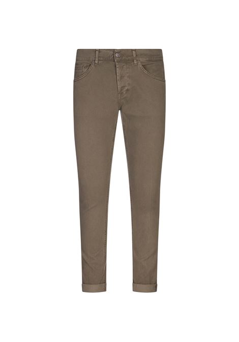 DONDUP Pantaloni George 5 Tasche In Cotone Stretch Kaki - DONDUP Liquidazione