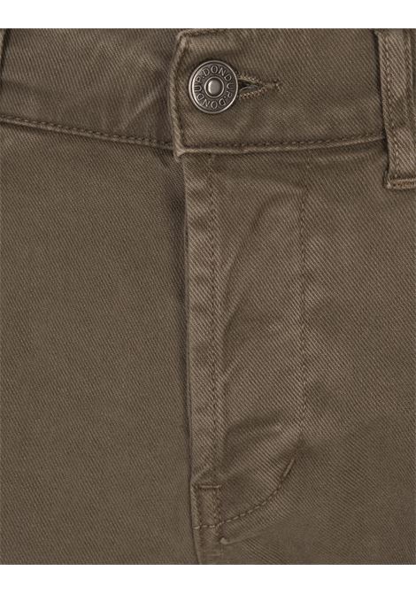 DONDUP Pantaloni George 5 Tasche In Cotone Stretch Kaki - DONDUP Liquidazione