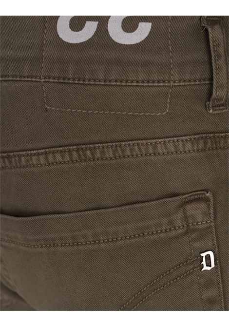 DONDUP Pantaloni George 5 Tasche In Cotone Stretch Kaki - DONDUP Liquidazione