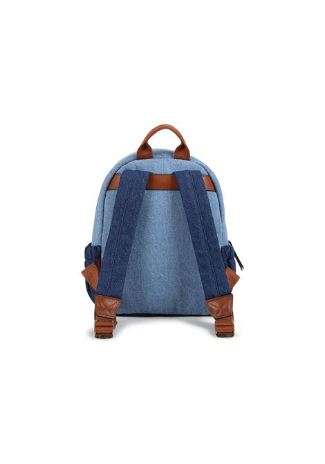 CHLOÉ KIDS Zaino In Denim Blu Con Logo - CHLOÉ KIDS Fino al 50% di sconto