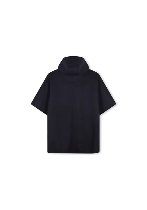 CHLOÉ KIDS Cappotto Con Cappuccio In Lana Blu Navy - CHLOÉ KIDS Fino al 65% di sconto