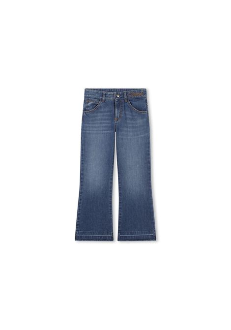 CHLOÉ KIDS Jeans a Gamba Dritta In Denim Blu - CHLOÉ KIDS Only for today