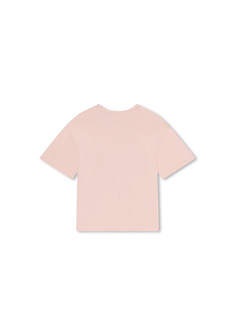 CHLOÉ KIDS T-Shirt Washed Pink Con Logo - CHLOÉ KIDS Fino al 55% di sconto