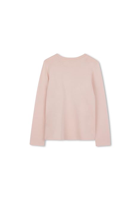 CHLOÉ KIDS T-Shirt a Maniche Lunghe Washed Pink Con Logo - CHLOÉ KIDS Super sconto
