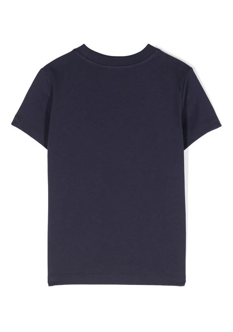 MOSCHINO KIDS T-Shirt Blu Con Patch Moschino Teddy Bear Sul Punto Cuore - MOSCHINO KIDS 2025