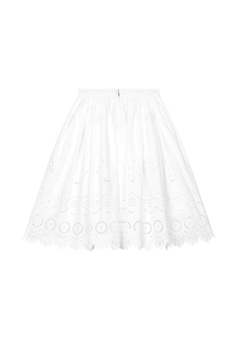 DOLCE & GABBANA KIDS Gonna In Pizzo Sangallo Bianco - DOLCE & GABBANA KIDS Nuovo