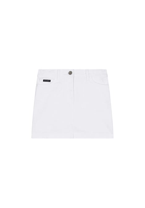 DOLCE & GABBANA KIDS Gonna In Denim Bianco Con Strappi - DOLCE & GABBANA KIDS Qualità Garantita