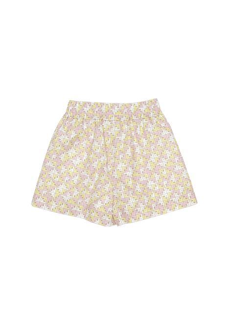 FENDI KIDS Shorts Con Motivo Monogram - FENDI KIDS Shopping Online