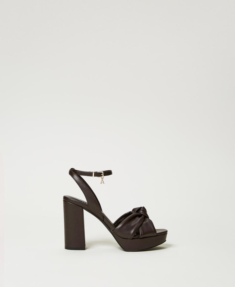 Twin Set Sandali platform con nodo