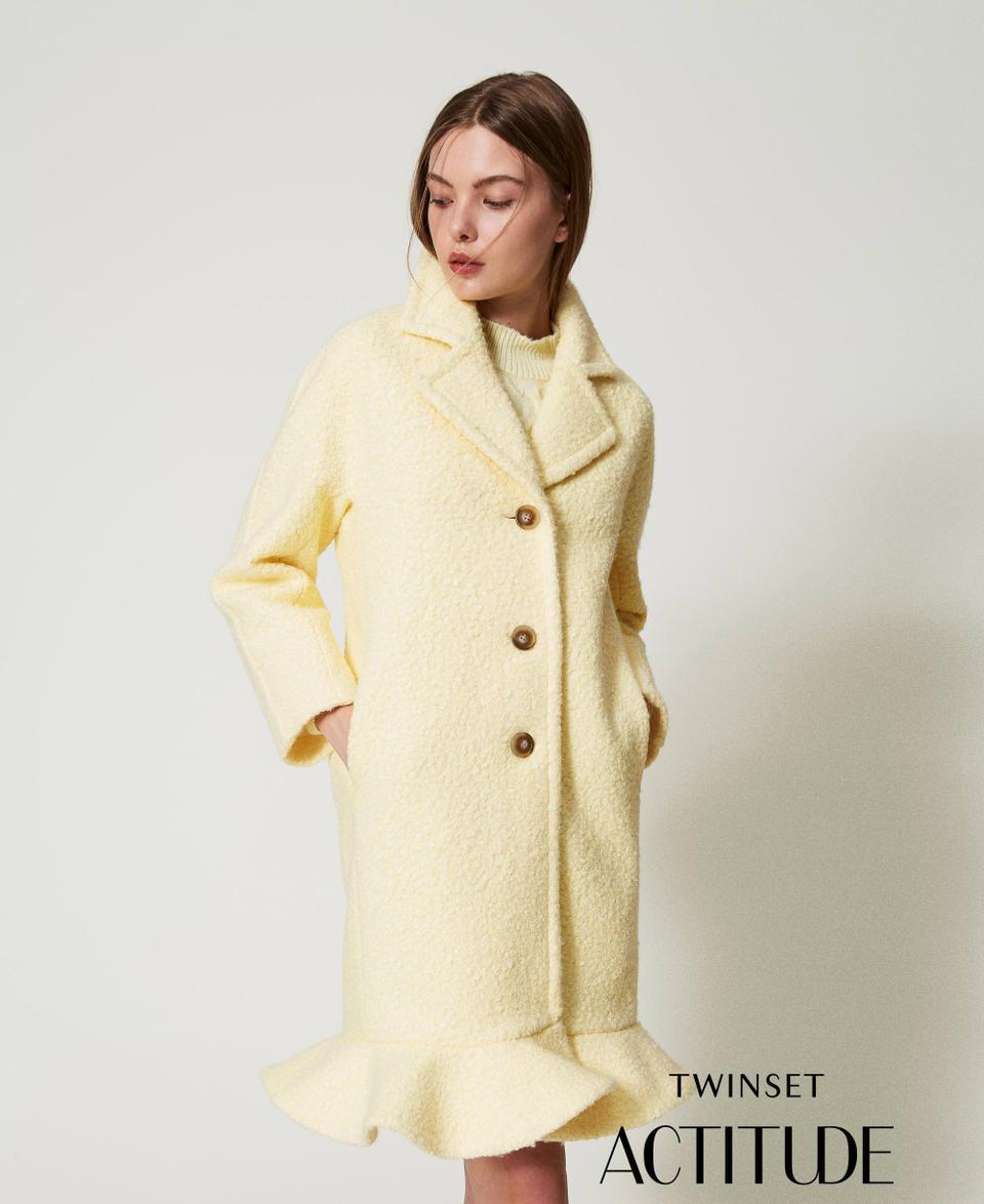 Twin Set Cappotto in panno arricciato