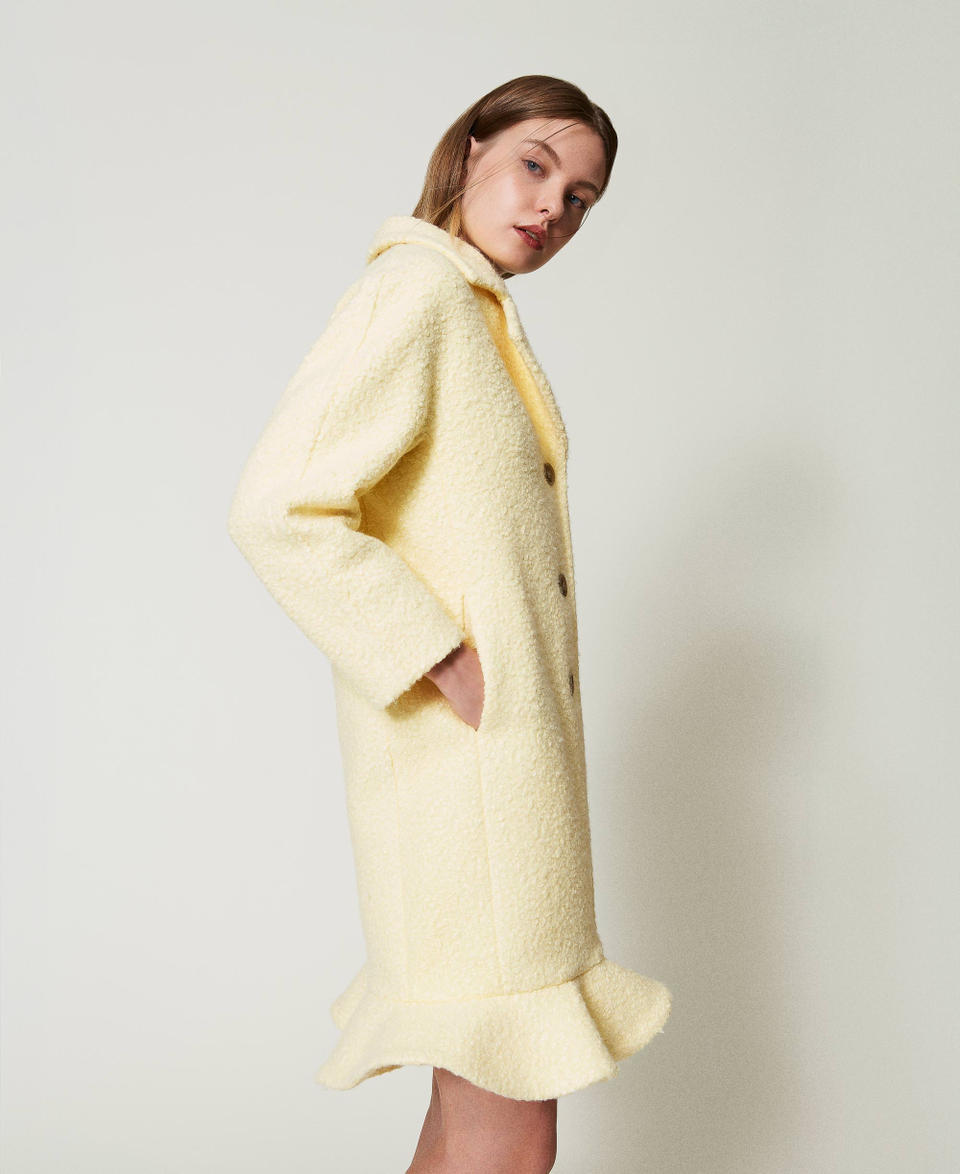 Twin Set Cappotto in panno arricciato In Saldo
