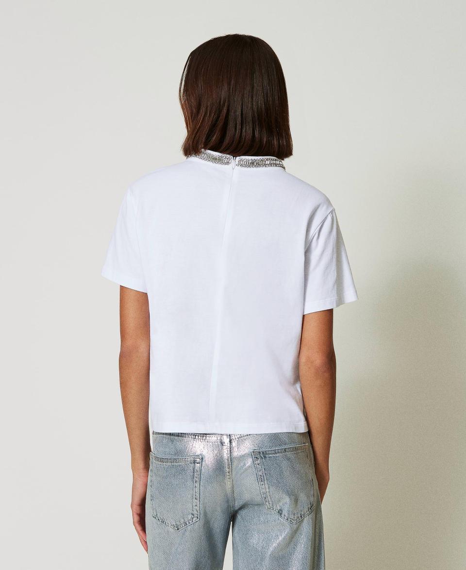 Twin Set T-shirt con ricamo a mano Italia