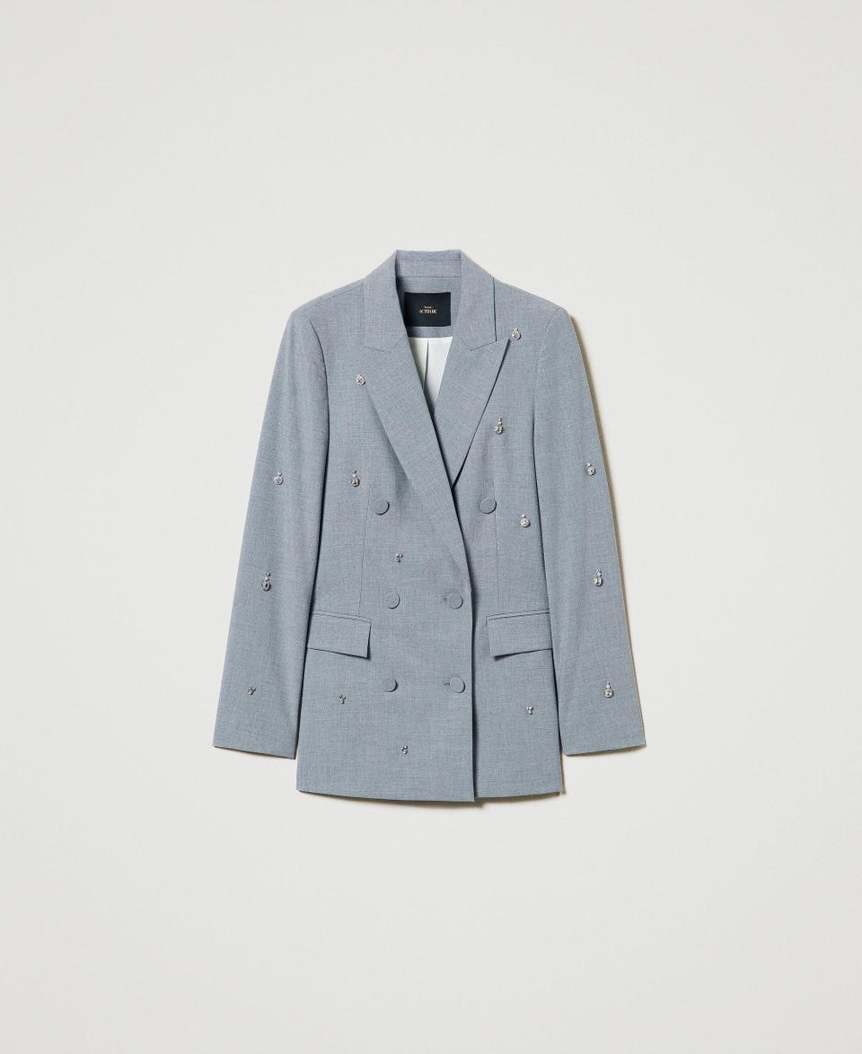 Twin Set Giacca blazer con ricami a mano Qualità