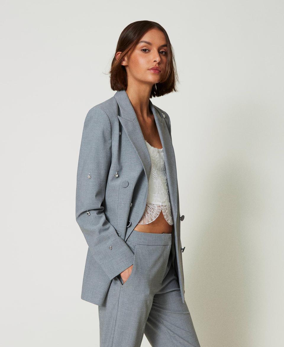 Twin Set Giacca blazer con ricami a mano Qualità